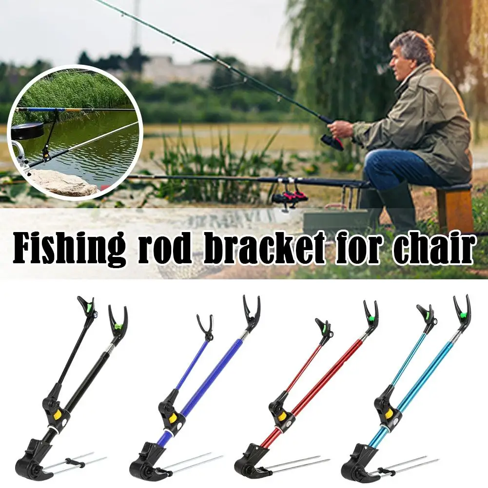 

1,7 м/2,1 м/2,4 м кронштейн для стула для рыбалки удочка из алюминиевого сплава кронштейн двойного назначения держатель для удочки аксессуары