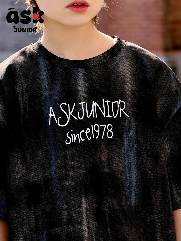 تي شيرت Tween Boys صيفي محبوك بأكمام قصيرة وطباعة ملونة قابلة للتنفس #5