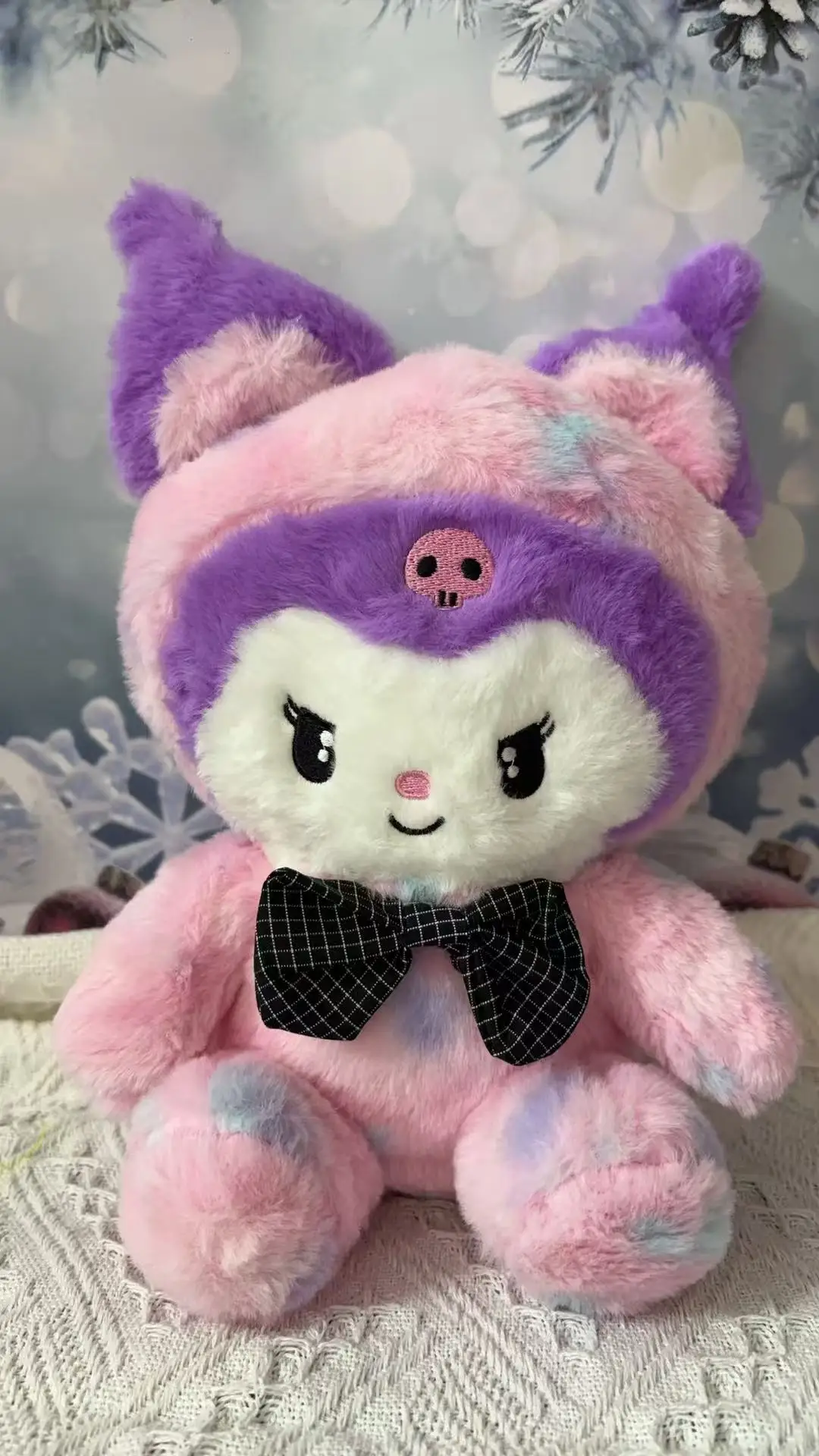 Sanrio Strawberry Kuromi Cuscino Peluche Ragazze Morbido Peluche Giocattoli Fragola Melody Doll Regalo