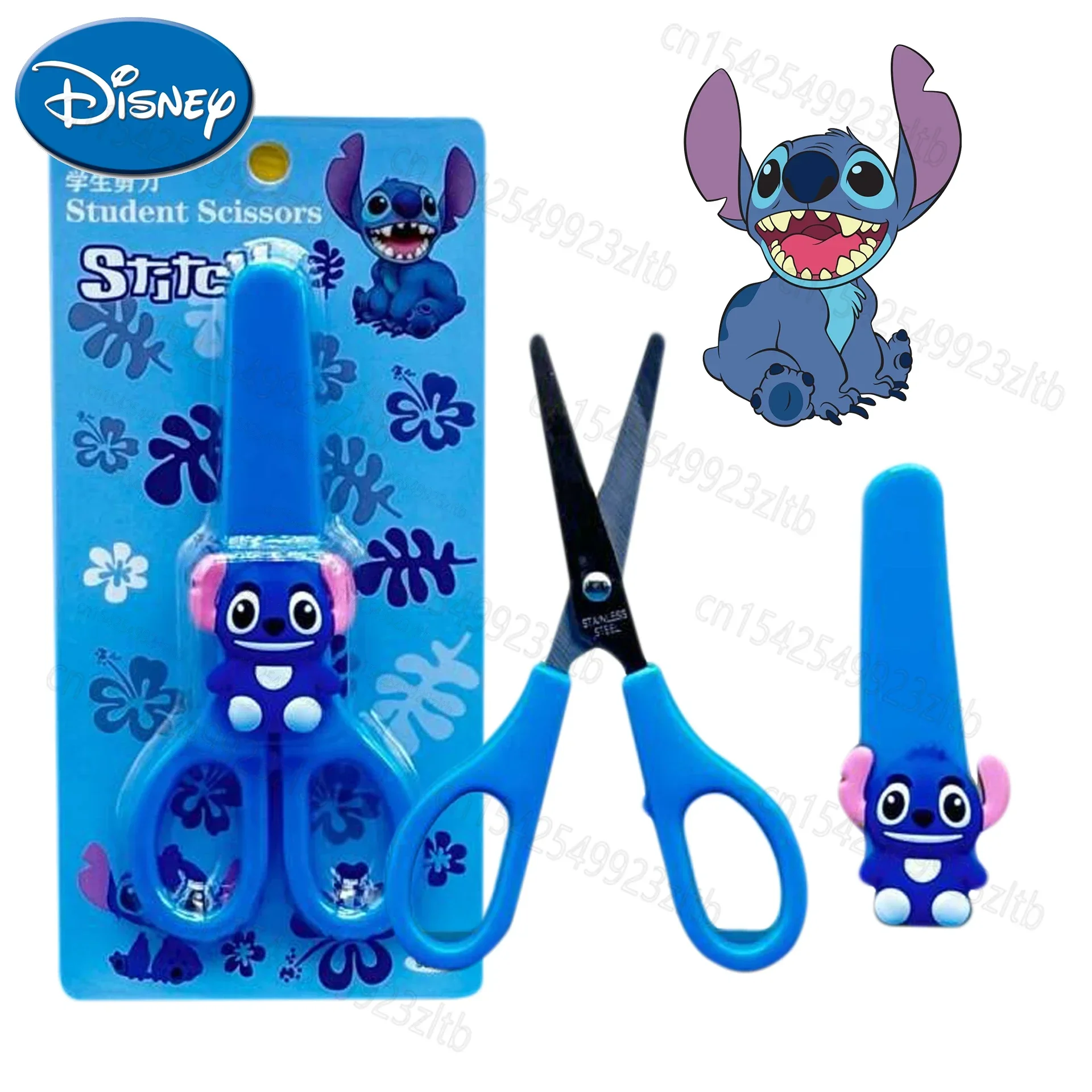 NEW Stitch Stainless Steel Scissors Cartoon Lilo&Stitch Silicone Paper Knife Crafting DIY Supplies Student Stationery