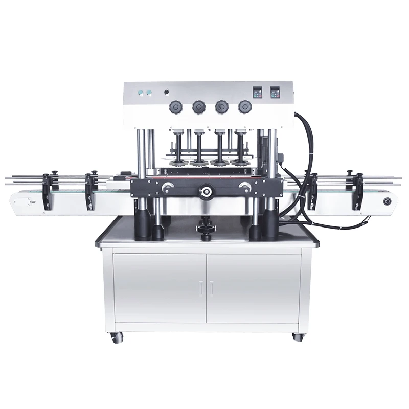 

Small Table Top Bottle Capping Machine Plastic Caps Screwing Twisting glass Jar Lube oil Sealing Machine