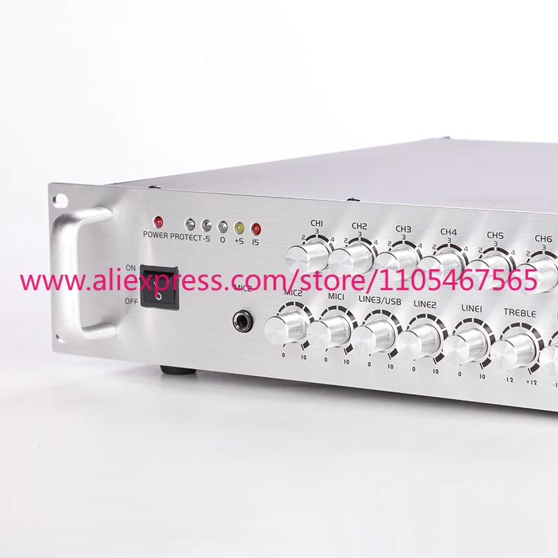 1PCS PA-5150USBD 150W High-Quality Home Amplifier 6-Zone Audio Receiver Power Amplifier Aluminum Alloy