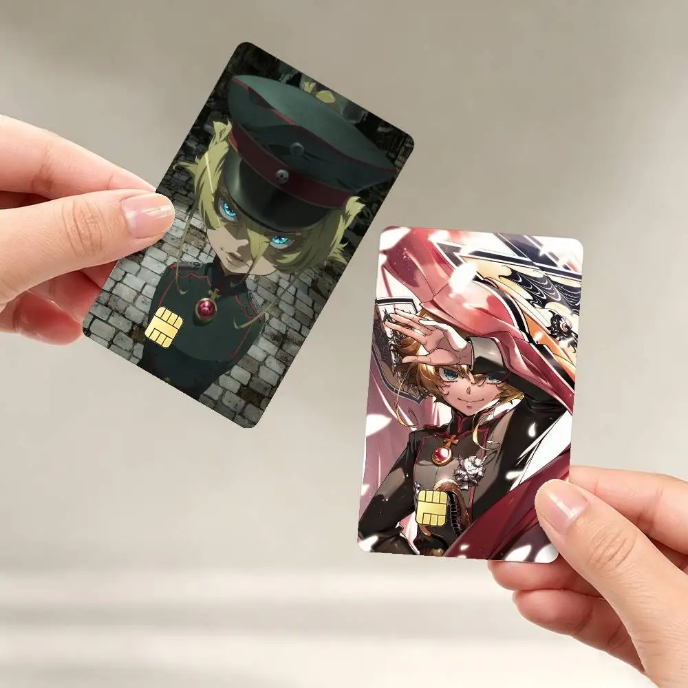 the saga of tanya the evil Tanya Degurechaff Anime Sticker Film Tape Skin for Credit Card Debit Card Waterproof Stickers