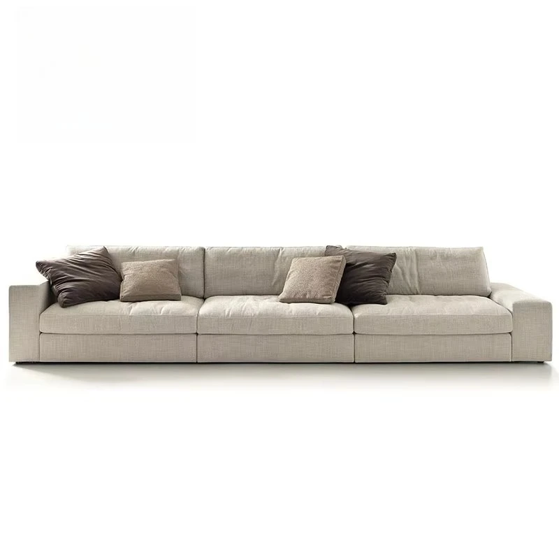 Italy Modern Sofa Hotel Lobby  Sofa Microfiber Fabric  Lounge Living Room Furniture Custom Design Sectional Sofa Set