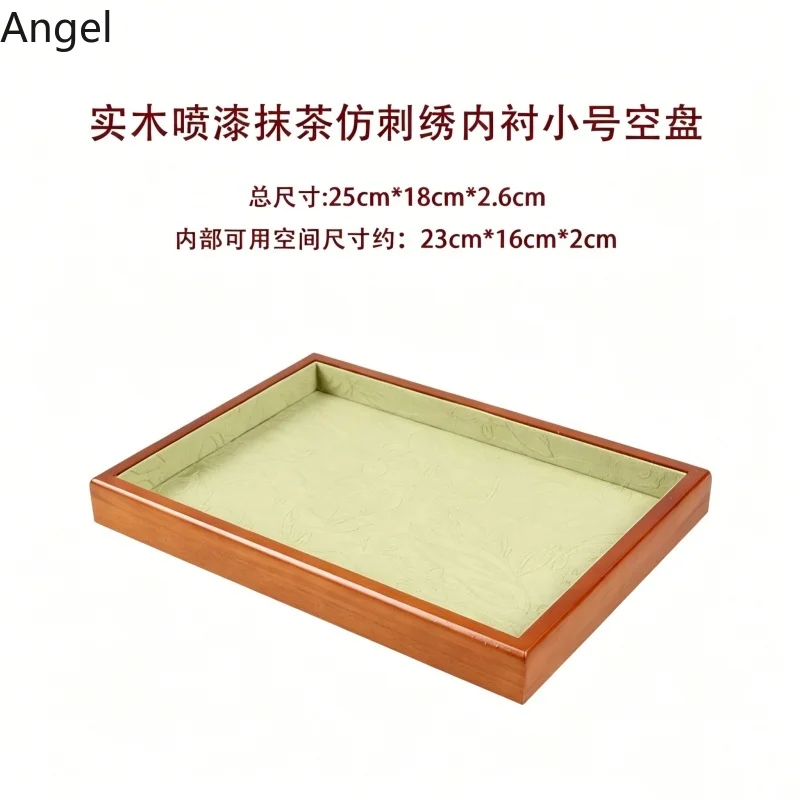 Chinese Solid Wood Embroidery Jewelry Tray, Storage & Display for Hand String Bangle Pendant, Shop Counter Organizer Stand