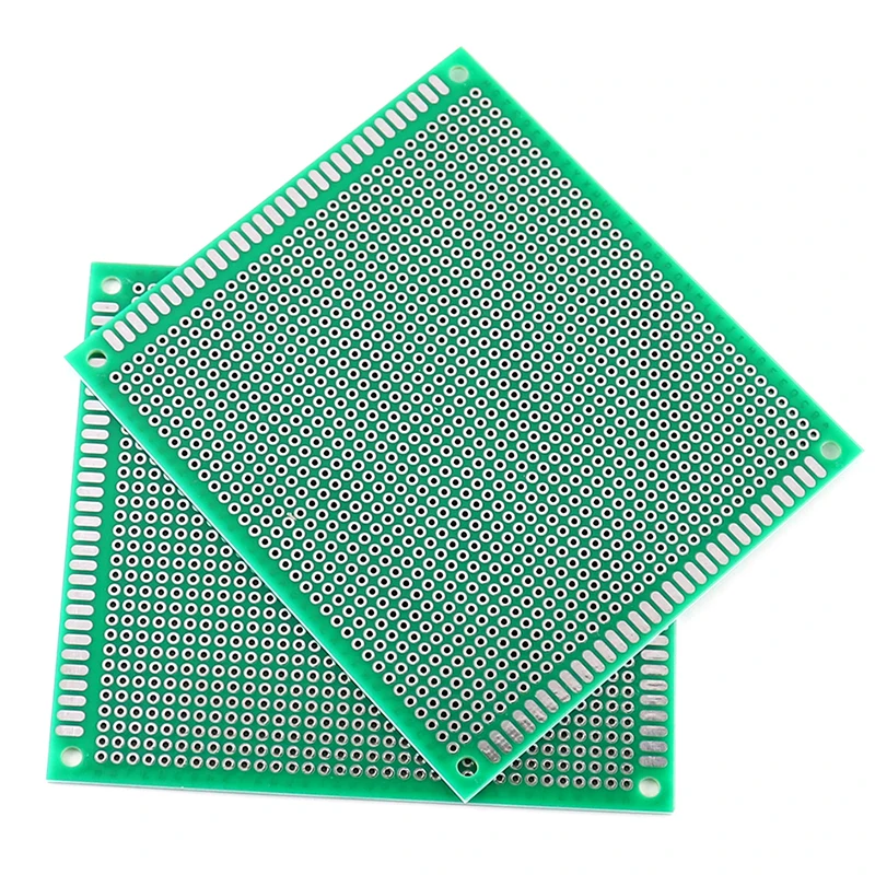 Single Sided Protótipo PCB Kit, Circuito Impresso Universal, DIY Breadboard Kit, Verde, 9x10cm, 10Pcs