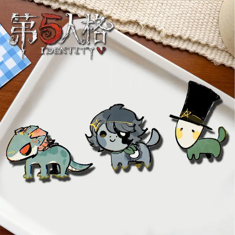 IdentityV [Chicken nugget dog] Luchino Diruse Acrylic Badge Cartoon Pins DIY Decoration Backpack Clothes Accessories Lolita Gift