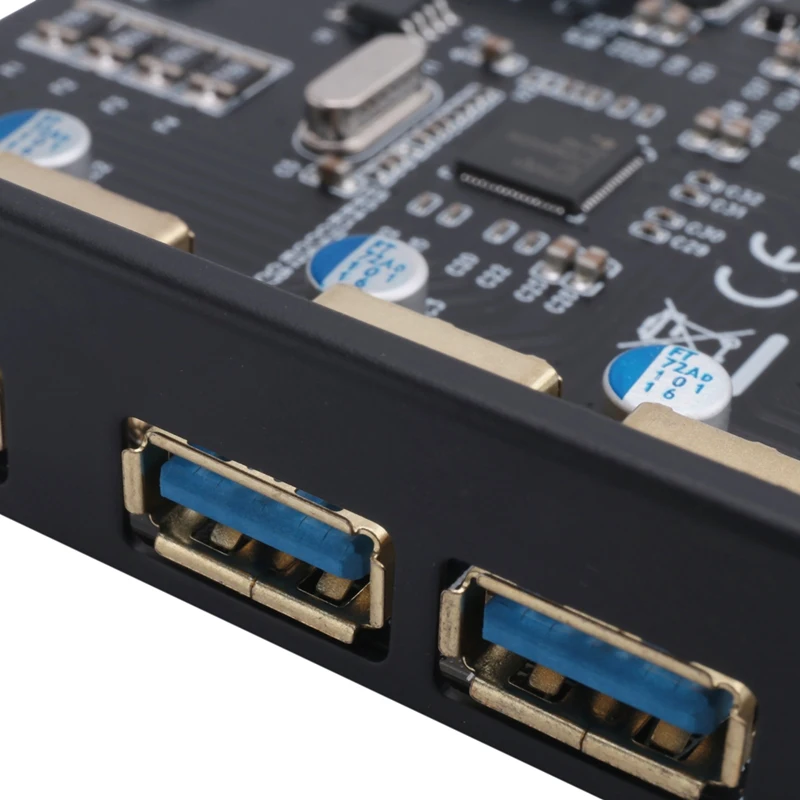 USB3.0 4-Port Expansion Card, PCI-E To USB 3.0 Type-A Expansion Card With 15-Pin SATA Power Connector