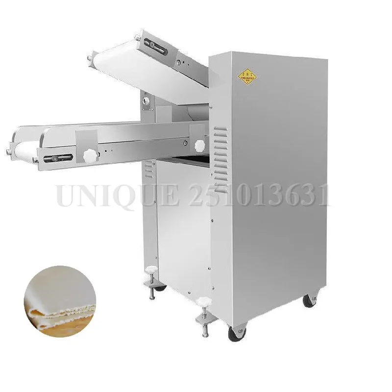 Electric Commercial Dough Kneading Pressing Machine Croissant Bread Pizza Noodle Sheeter Roller