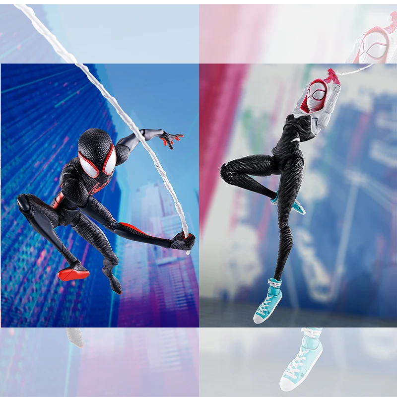 بانداي SHF مارفل سبايدر مان موازي الكون 2: مايلز جوين نموذج لجسم زخرفة سطح المكتب