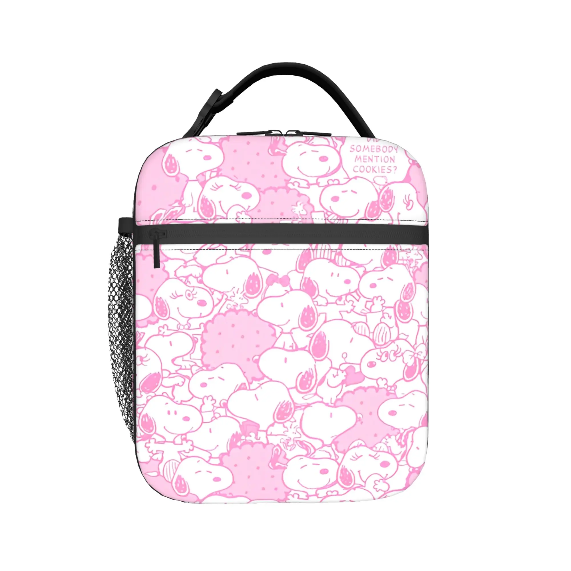 

Термоизолированная сумка для обеда S-Dog-Snoopies с героями мультфильмов для школы, многоразовая коробка для бенто, термосумка-холодильник для обедов