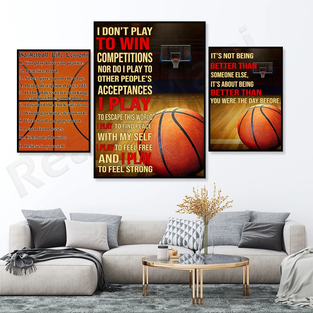 I don't play games to win games basketball great coaches can change basketball posters basketball player gift poster