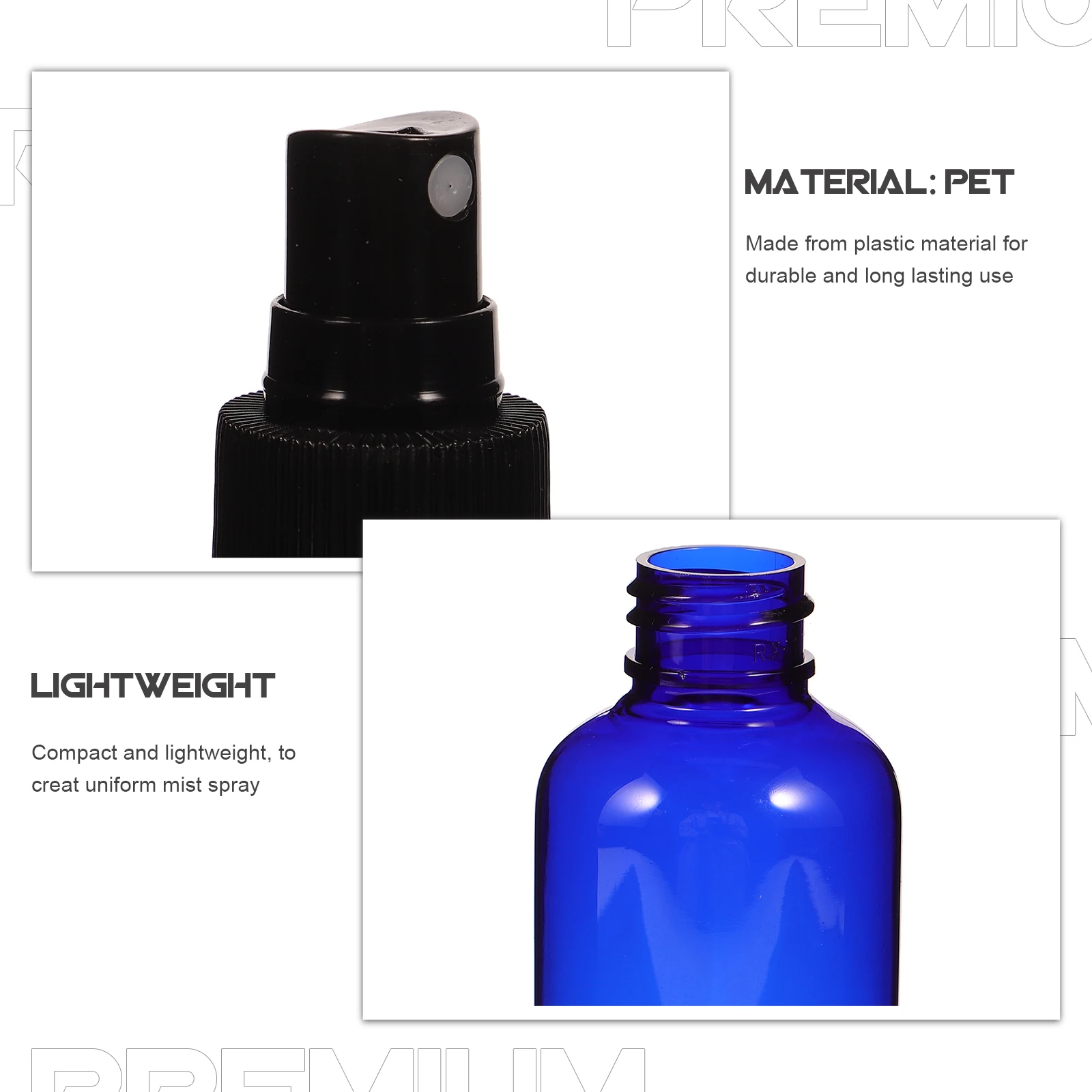 

10 Pcs Spray Bottle Travel Empty Pump Bottles 100ML Shampoo Toiletry Perfume Atomizer Refillable