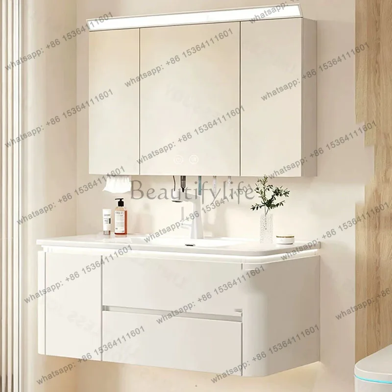 YJ Over Mirror Bathroom Cabinet Wall Storage Organizer Makeup Decorations Cupboard Skincare Perfume Archivadores Trendy Furnitur