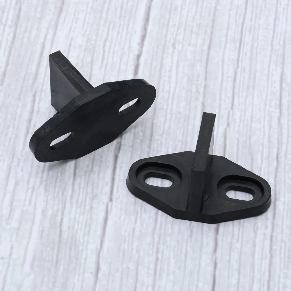 2Pcs Carbon Steel Floor Guide for Sliding Barn Door Width Adjustable Double Wheel Bearing Smooth Stable Ground Mount Door