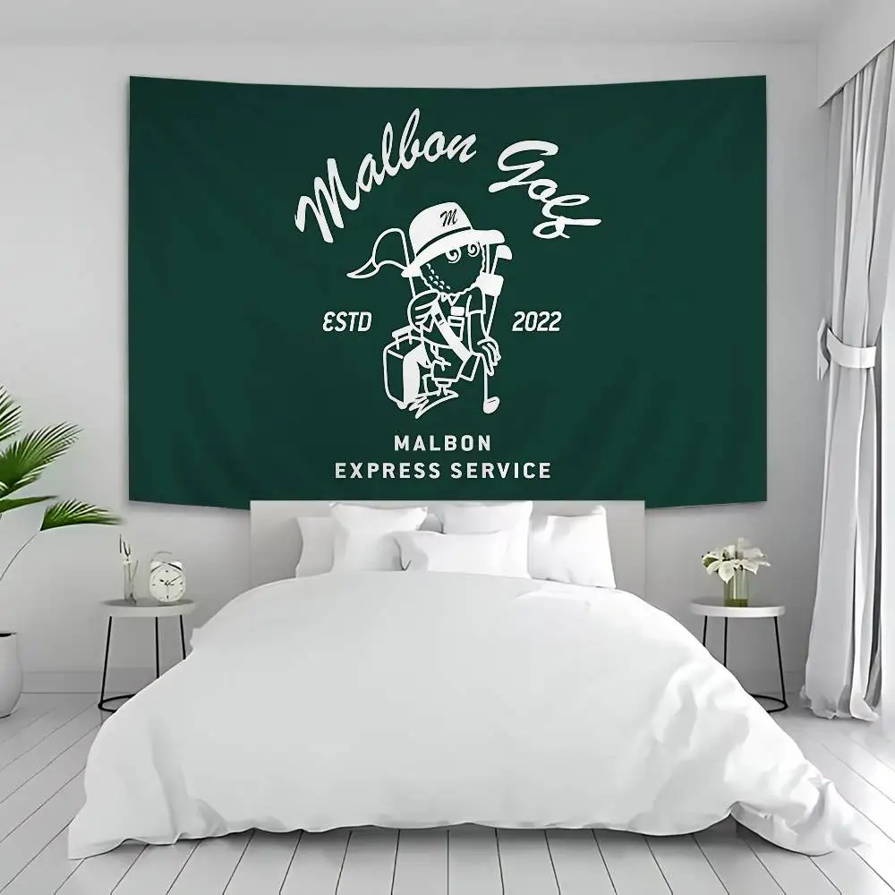 Fashion Golf MALBON Anime Tapestry Hippie Flower Wall Carpets Dorm Decor Wall Hanging Home Decor
