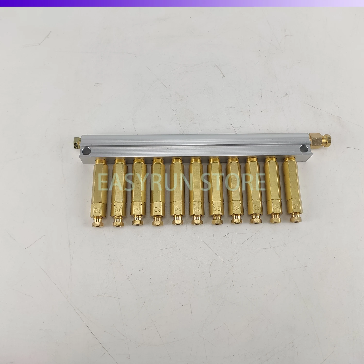 Oil Piston Aluminum Distributor 11 Outlets DX/10/20/30/40/50 Resistance volumetric 4mm Oil Distributor Thread R1/8