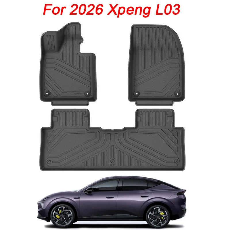 Left Drive for Xpeng L03 2026 Car Floor Mats Cargo Liner Backrest Trunk Pad Foot Mat All Weather Accessories