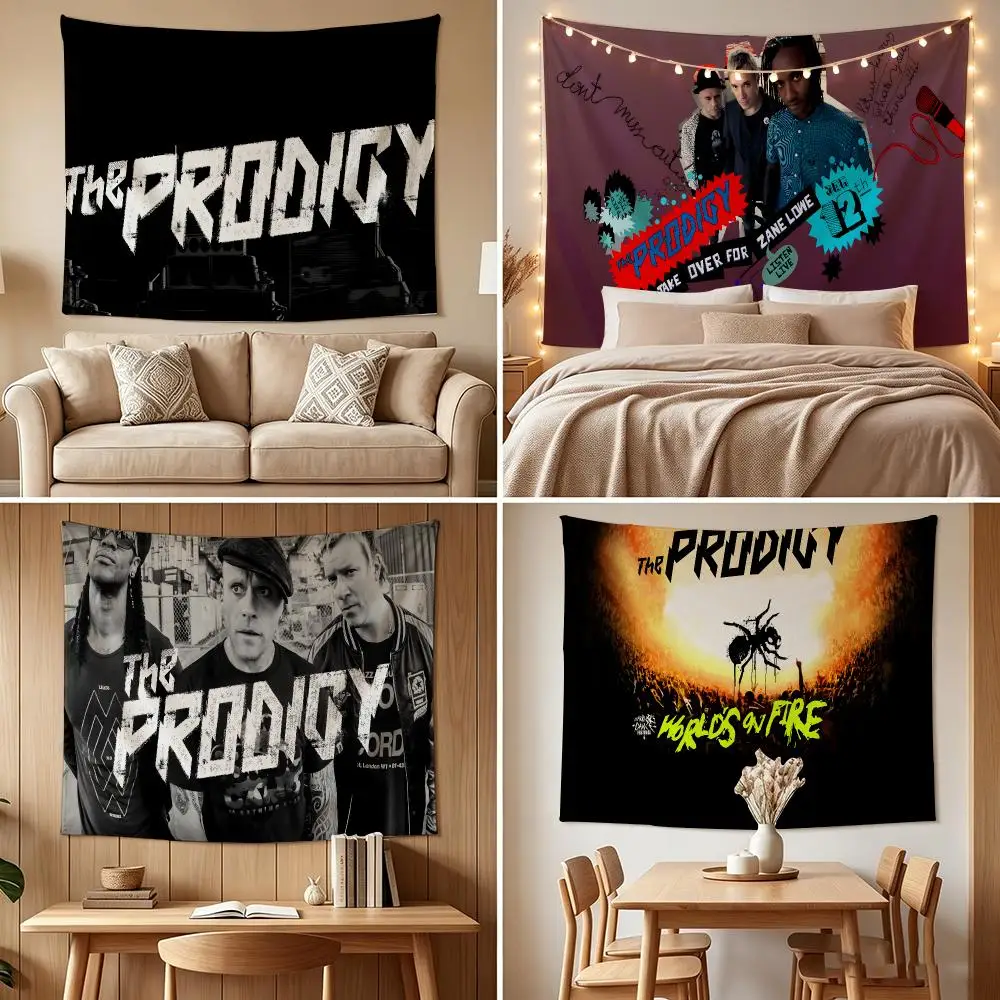 The P-Prodigy Tapestry Custom Living Bedroom Party Dormitory Interior Wall Bohemian Decoration Attached Clip