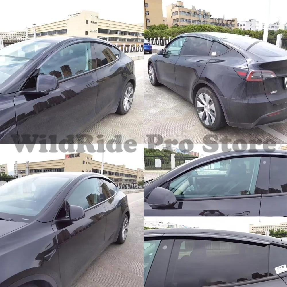 

1 set OEM Tesla Model Y Rain Visor Window Rain Guard Injection Molded PC Material Drop Shipping