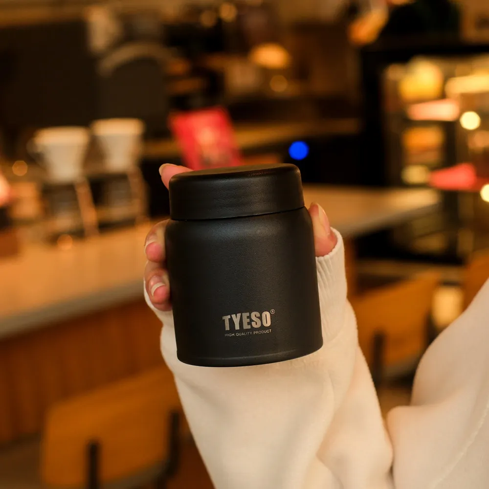 Mini 220ml tyeso 316 frascos de vácuo de aço inoxidável bonito compacto fosco portátil copo térmico bolso copo portátil para a vida diária