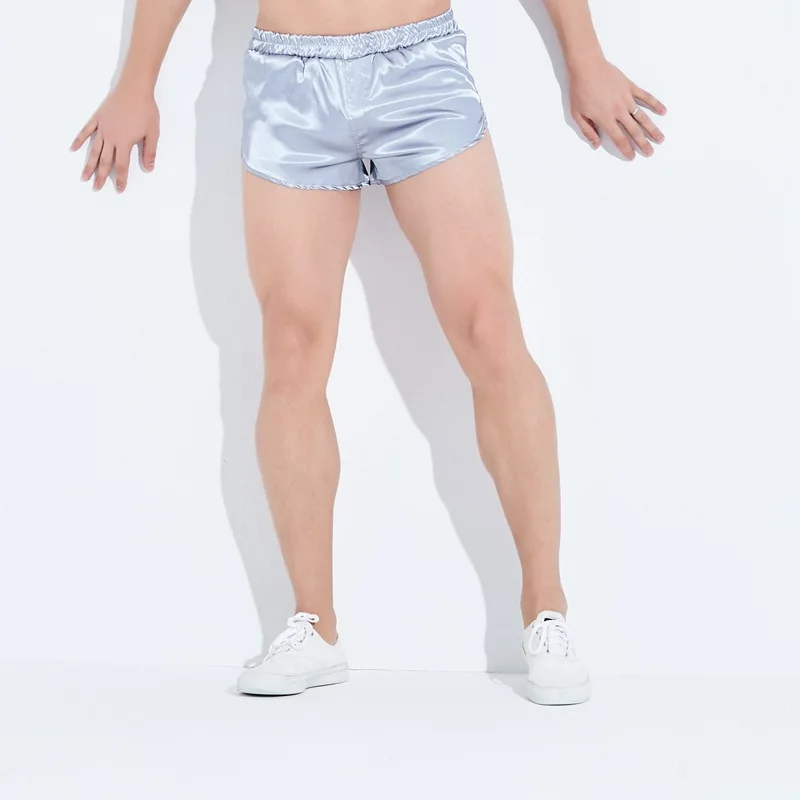 

heavywood Men Leisure Shorts 2025 Summer New Sexy Elastic Waist Skinny Plus size Male Casual Beach Short Pants Black White
