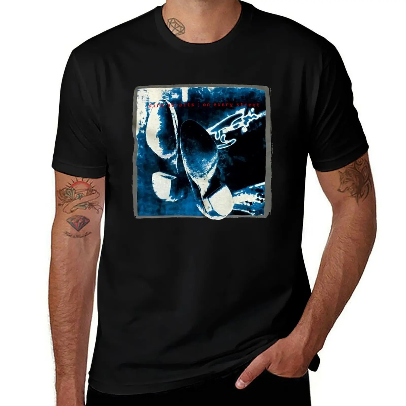 Vintage 1992 Dire Straits On Every Street Tour T-Shirt Summer Holiday T-Shirt