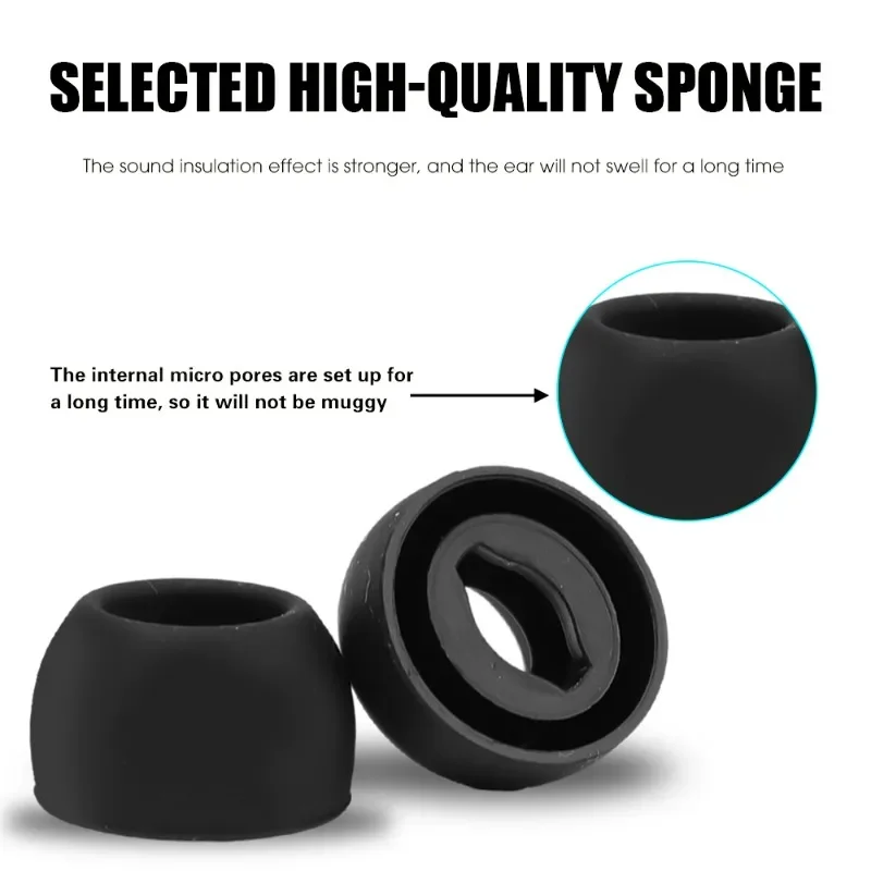 For Samsung Galaxy Buds Pro New Anti-drop Eartips Earplug Replacement Ear Cushion Cap for Buds Pro Soft Silicone Ear Tips S M L