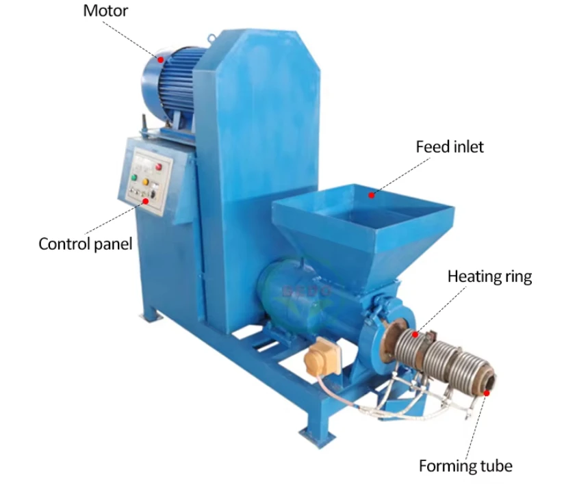 2025 Factory Price Multi-purpose Agricultural Waste Wood Sawdust Biomass Briquette Rod Making Machine Biomass Press Machine