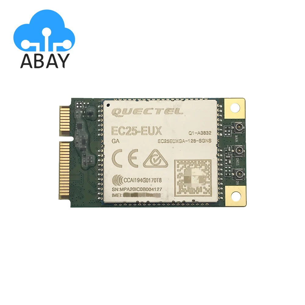 

Quectel EC25 EC25-EUX MiniPcie EC25EUXGA-MiniPCIE LTE Cat4 Module 4G B1/B3/B7/B8/B20/B28A/B38/B40 Europe Middle East Thailand