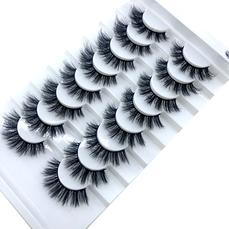 HBZGTLAD 2/5คู่ขนตาปลอมธรรมชาติปลอมขนตายาวแต่งหน้า3d Mink Lashes ตัวต่อขนตา Mink Eyelashes สำหรับความงาม