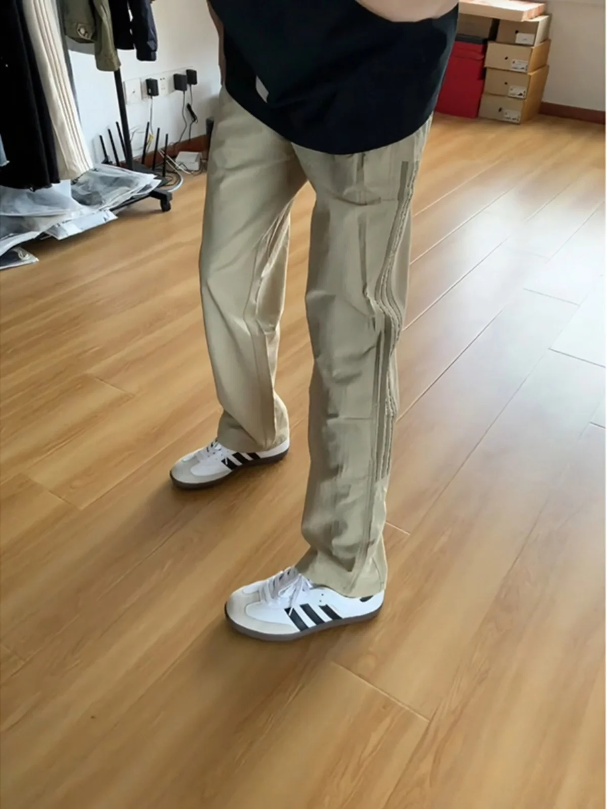 

Мужские летние тонкие быстросохнущие спортивные повседневные брюки F2OCUS из ледяного шелка, прямые, дышащие, длинные, для молодежи, энергичные