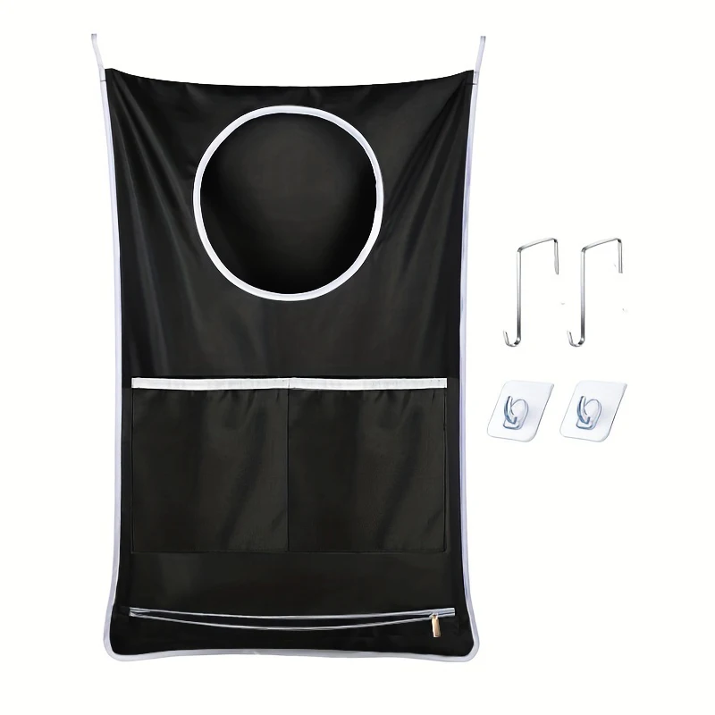 1pc Wall Hanging Storage Bag, Door Hanging Storage Bag, Wall Hanging Organizer, Living Room, Bedroom, Bathroom Dirty Laundry Bag