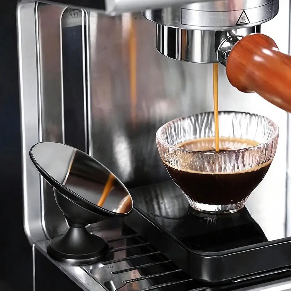Rotatable Espresso Extraction Mirror Stainless Steel Magnetic Monitoring Tool Professional Coffee Barista Viewing Device