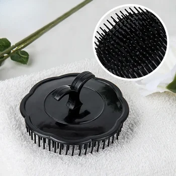 Head Massage Brush Soft Glue Shampoo Brush Bathroom Products Plastic Sanitary Comb Washing Hair Scalp Shower Comb