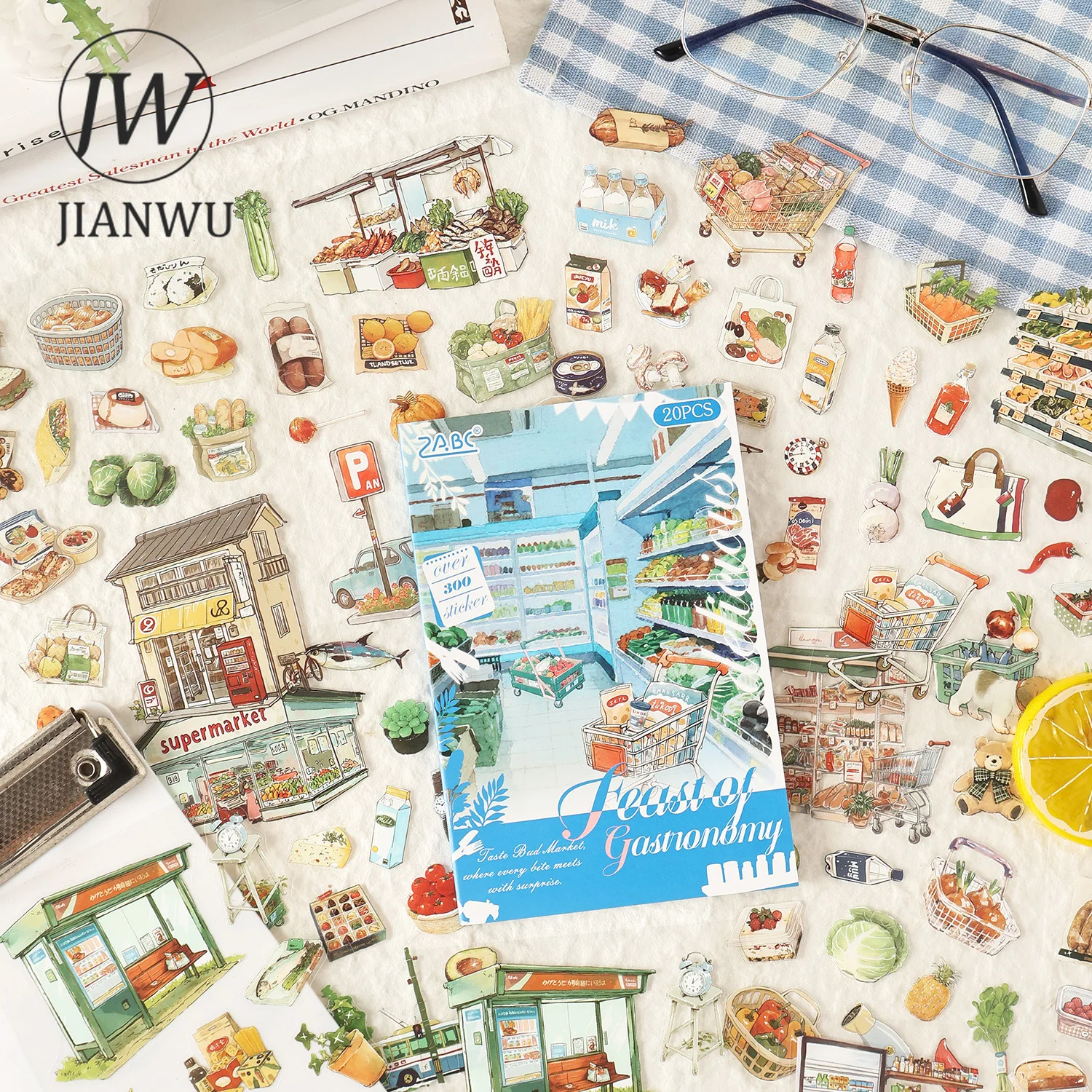 

JIANWU вкусная серия времени, винтажная еда, фрукты, пейзаж, материал, коллаж, наклейка для домашних животных, книга, креативный журнал «сделай сам», канцелярские принадлежности