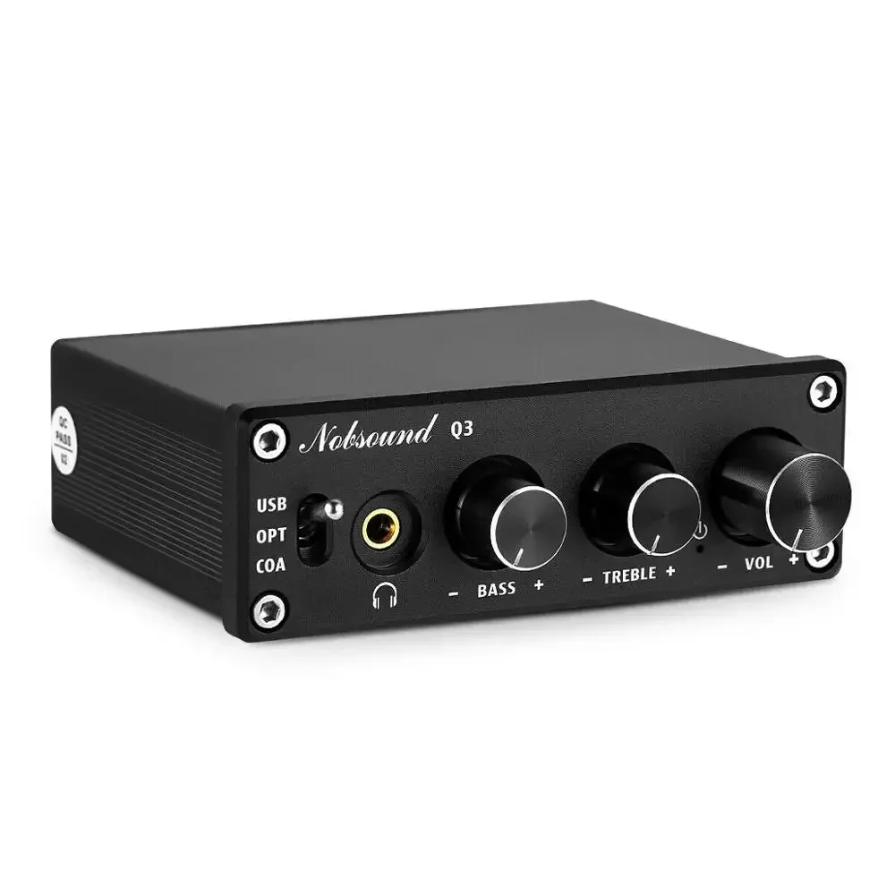 Douk audio Mini USB DAC Digitaal naar Analoog Converter HiFi Coaxiaal / Optisch naar 3,5 mm Audio Hoofdtelefoonversterker met Treble Bass