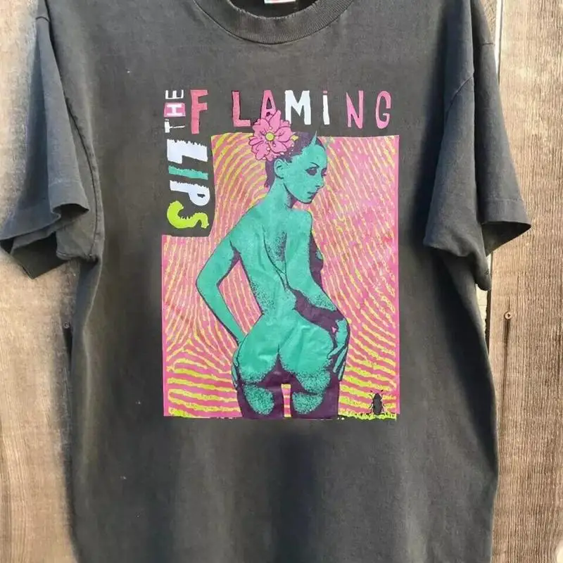 The Flaming Lips Band Cotton For Fans to 5XL Charcoal  T shirt QA233