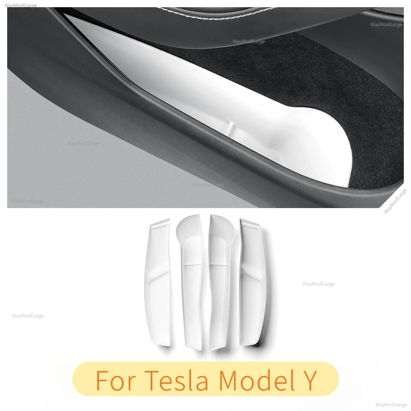 

Car Door Storage Box for Tesla Model Y TPE Gate Slot Anti Dirty Storage Organizer Tidying for Modely 2021-2023 Car Accessories