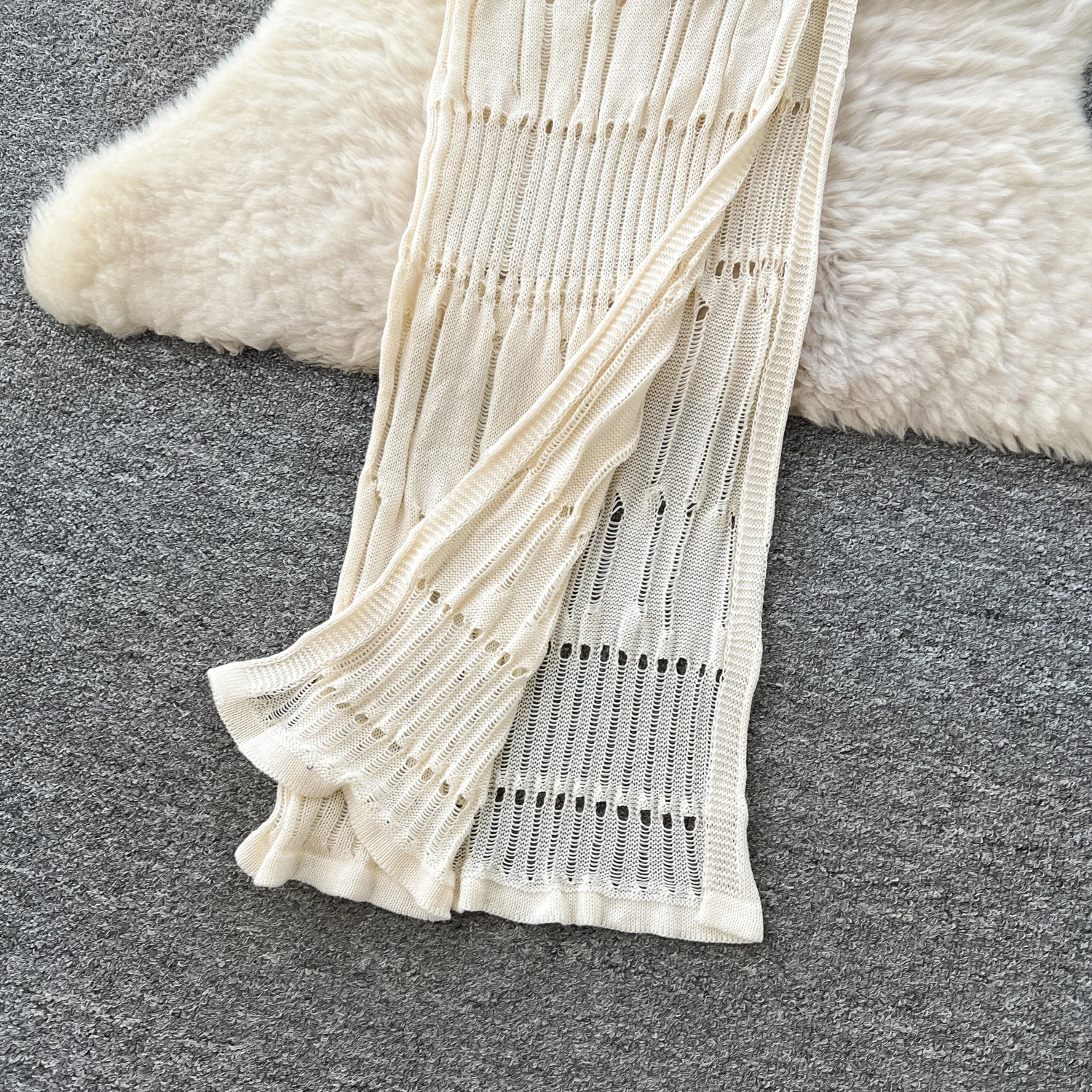 Chic vintage senza maniche scava fuori maglia sottile elegante fata moda coreana Boho vestito estivo abbigliamento donna