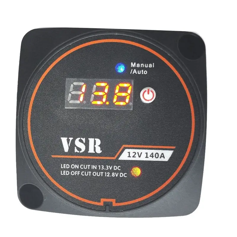 

AB59-Smart Dual Battery Smart Isolator 12V 140A Digital Voltage Sensitive Relay VSR Split Charge For Campers Car RV