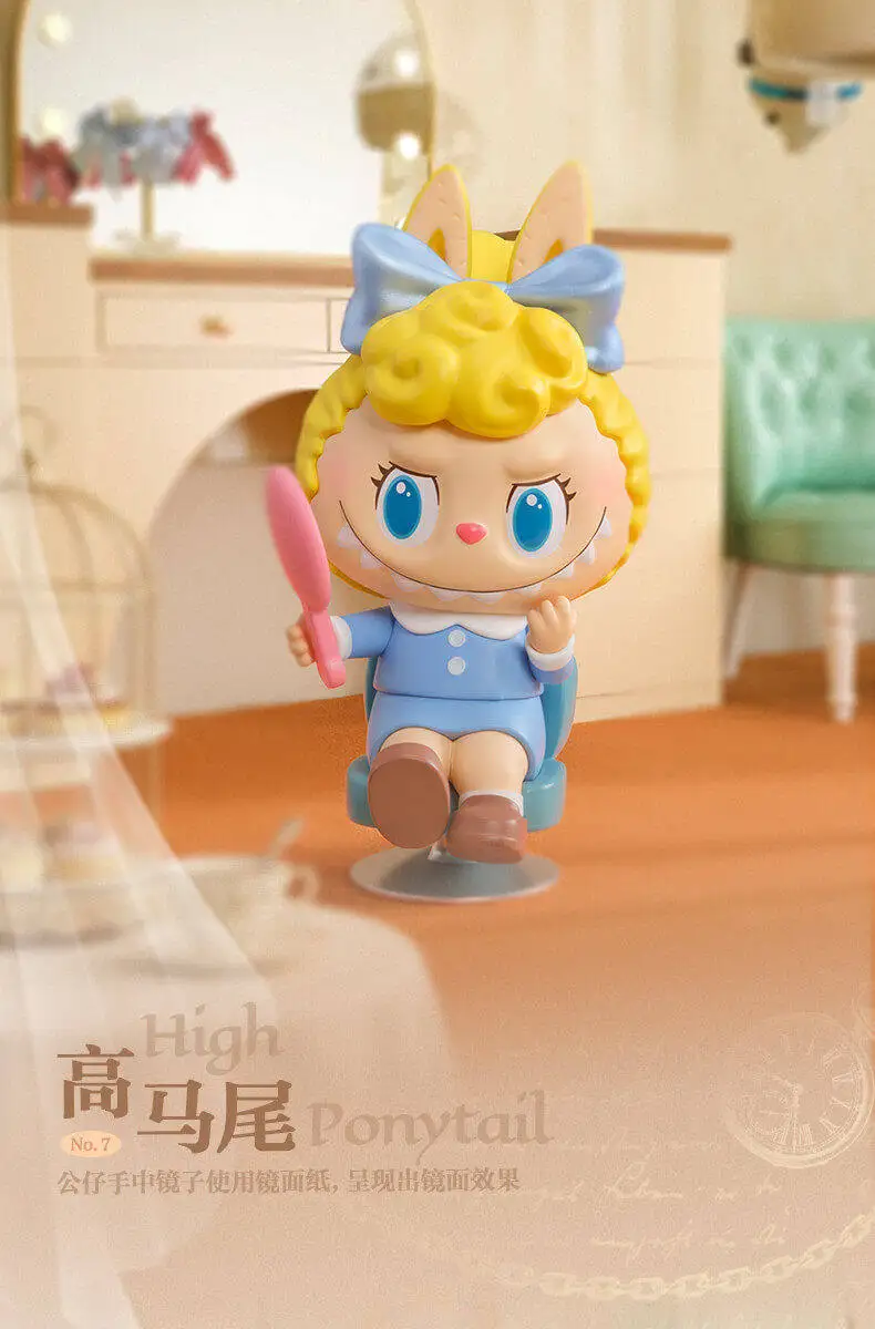 Original POPMART Labubu Retro Friseursalon Blind Box Actionfigur Sammlerstück Schreibtischdekoration Auto-Ornament Geburtstagsüberraschungsgeschenk – Detail 23