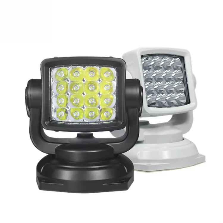 Waterproof LED 16 Beads Car Yacht Rotating Wireless Remote Control Search Light Spotlight