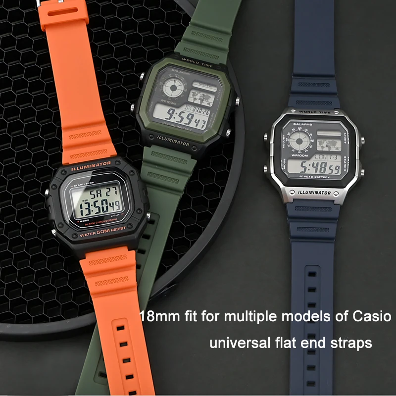 �y�Z�[�����z18 �~�����[�g�����o�[�X�g���b�v�J�V�I G-SHOCK AQ-S810W AE-1200 W-216H W-735H SGW-400 MRW-200H �����Y���j�o�[�T�������������v�o���h