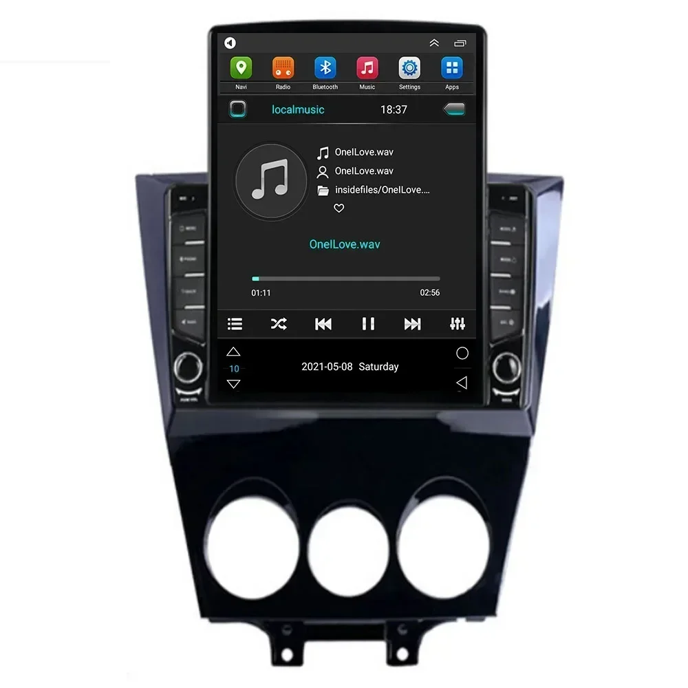 Autoradio Android 13, Navigation GPS, Stéréo, Carplay, DSP, RDS, Caméra, Lecteur Vidéo, 2 DIN, pour Voiture Mazda Jas8 (2003-2010)