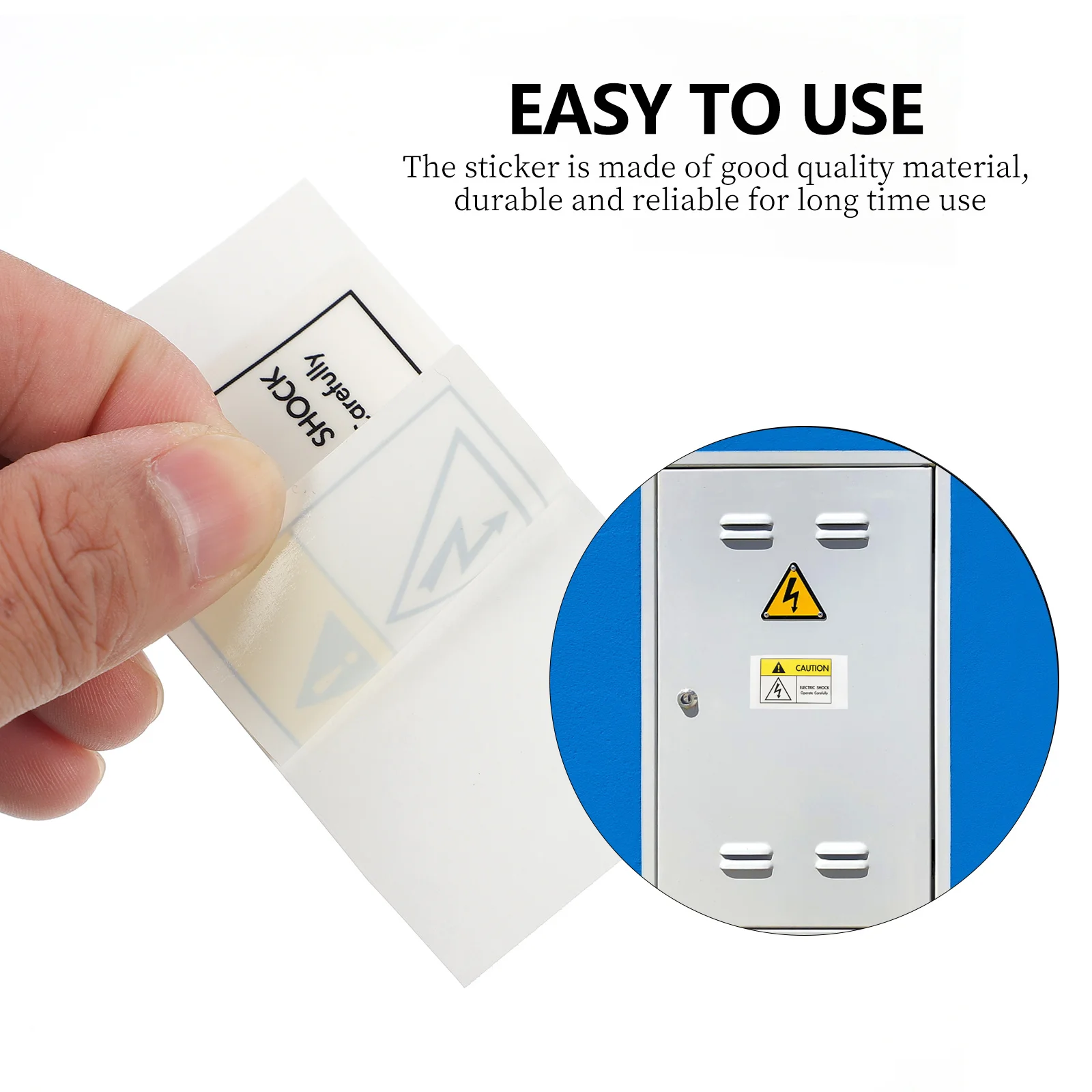 Electric Shocks Warning Sign Sticker Durable Safety Decal For Industrial Equipment Office School Traffic Safety