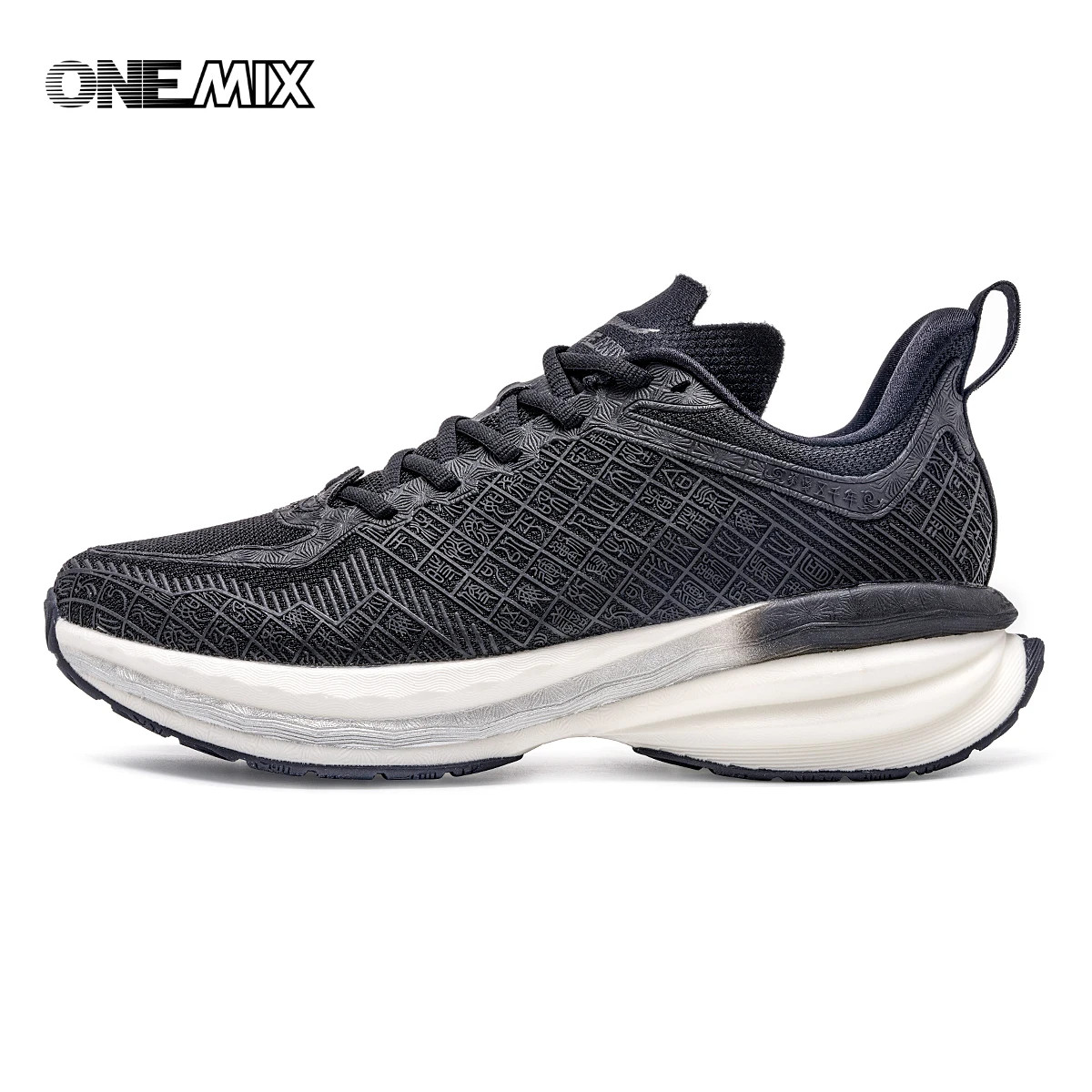 ONEMIX 2024 Chinese Sports Shoes New Shock-absorbent Men Running Shoes Non-slip Breathable Lightweight Outdoor Women Sneaker