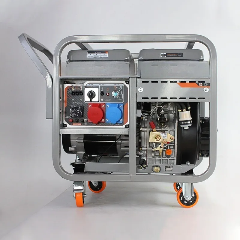 3-10KW Diesel Generator Small Home Outdoor Portable Generator Set Dual Voltage Industrial Power Supplies