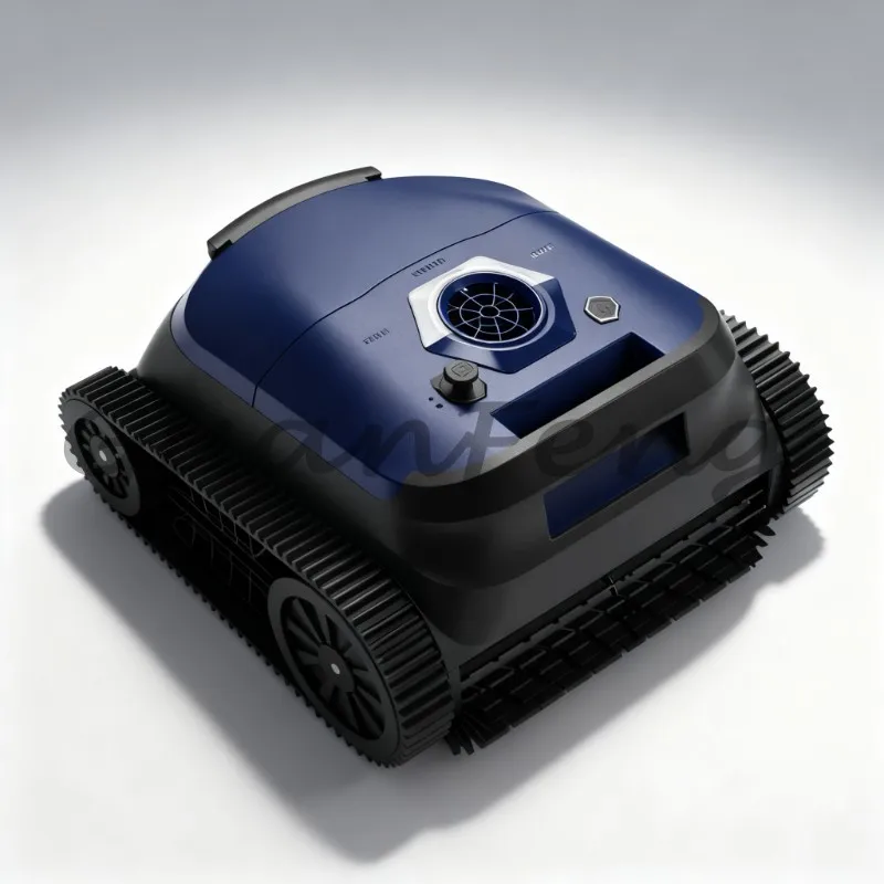 Cordless AI Robotic Pool Vacuum Cleaner, Automatic Filter Suction Underwater Cleaning Machine for In‑Ground Swimming Pool Mainte
