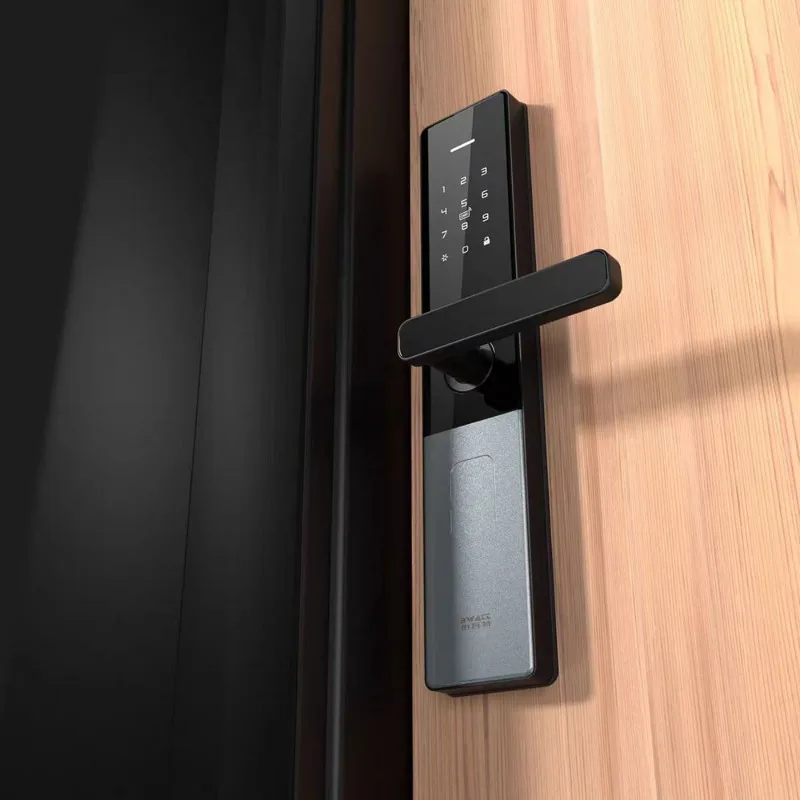 Electronic door handle card hotel lock affordable NFC fingerprint wireless smart home office door lock